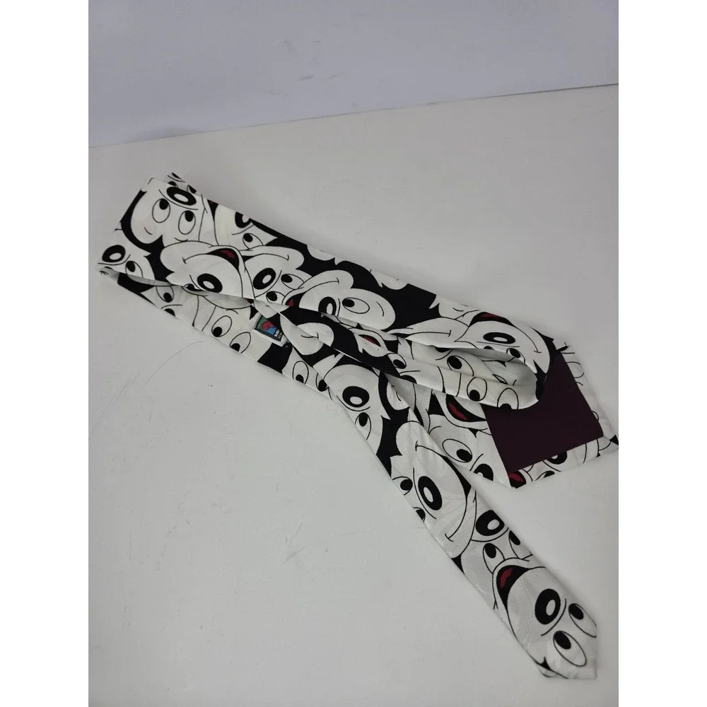 Vintage Disney Mickey Mouse‎ Balancine Necktie Tie Black & White Mouse
